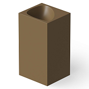 Dea Design Раковина напольная 49,5x45,5x88h см, Solid Surface, выпуск в пол, цвет: dark camel DD2024 495 1