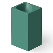 Dea Design Раковина напольная 49,5x45,5x88h см, Solid Surface, выпуск в пол, цвет: green DD2024 495 10