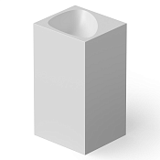 Dea Design Раковина напольная 49,5x45,5x88h см, Solid Surface, выпуск в пол, цвет: white DD2024 495 18