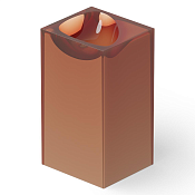 Dea Design Раковина напольная 49,5x45,5x88h см, Glasstech, выпуск в пол, цвет: brown copper DD2024 495 R9