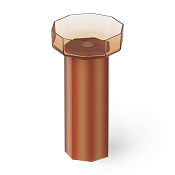 Dea Design Раковина напольная 48x45,6x90h см, Glasstech, выпуск в пол, цвет: sunset DD2025 480 R1