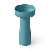 Dea Design Раковина напольная d48x88h см, Solid Surface, выпуск в пол, цвет: wave DD2027 480 15