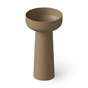 Dea Design Раковина напольная d48x88h см, Solid Surface, выпуск в пол, цвет: light camel DD2027 480 2