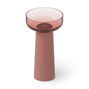 Dea Design Раковина напольная d48x88h см, Glasstech, выпуск в пол, цвет: pomegranate DD2027 480 R5