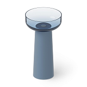 Dea Design Раковина напольная d48x88h см, Glasstech, выпуск в пол, цвет: royal blue DD2027 480 R7