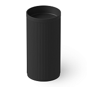 Dea Design Раковина напольная d45x90h см, Solid Surface, выпуск в пол, цвет: black DD2801 450 16