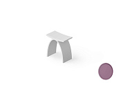 Dea Design Стульчик для ванной 42x30x43h см, Solid Surface, цвет: lavender DD3001 420 8