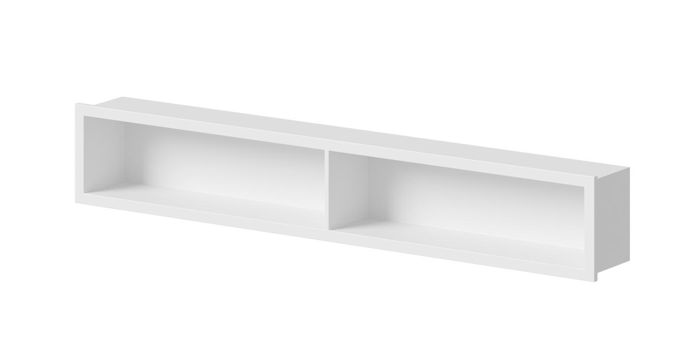 Dea Design Шкаф 122x15x20h см, Solid Surface, подвесной, цвет: white DD3015 1220 18