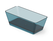 Dea Design Modern Ванна из Glasstech отдельностоящая 150x68 см, цвет: dark blue DD8603 1500 R11