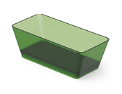 Dea Design Modern Ванна из Glasstech отдельностоящая 150x68 см, цвет: emerald DD8603 1500 R3