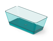 Dea Design Modern Ванна из Glasstech отдельностоящая 150x68 см, цвет: lake water blue DD8603 1500 R8