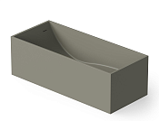 Dea Design Modern Ванна из Solid Surface отдельностоящая 158x68 см, цвет: light grey DD8607 1580 4