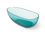 Dea Design Modern Ванна из Glasstech отдельностоящая 160x80 см, цвет: lake water blue DD8608 1600 R8