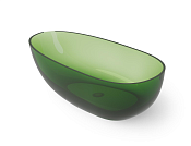 Dea Design Modern Ванна из Glasstech отдельностоящая 170x87 см, цвет: emerald DD8608 1700 R3
