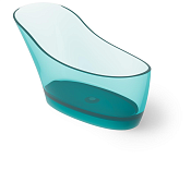 Dea Design Elegant Ванна из Glasstech отдельностоящая 169x75 см, цвет: lake water blue DD8613 1690 R8