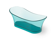 Dea Design Elegant Ванна из Glasstech отдельностоящая 175x75 см, цвет: lake water blue DD8614 1750 R8