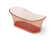 Dea Design Elegant Ванна из Glasstech отдельностоящая 175x75 см, цвет: brown copper DD8614 1750 R9