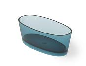 Dea Design Nature Ванна из Glasstech отдельностоящая 160x90 см, цвет: dark blue DD8617 1600 R11