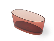 Dea Design Nature Ванна из Glasstech отдельностоящая 160x90 см, цвет: pomegranate DD8617 1600 R5