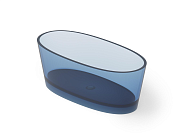 Dea Design Nature Ванна из Glasstech отдельностоящая 160x90 см, цвет: royal blue DD8617 1600 R7