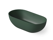 Dea Design Shadow Ванна из Solid Surface отдельностоящая 165x82 см, цвет: dark green DD8619 1650 11