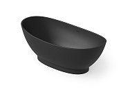 Dea Design Elegant Ванна из Solid Surface отдельностоящая 155x78 см, цвет: black DD8620 1550 16