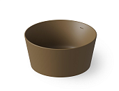 Dea Design Round Ванна из Solid Surface отдельностоящая 130x130 см, цвет: dark camel DD8626 1300 1