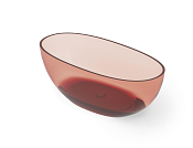 Dea Design Nature Ванна из Glasstech отдельностоящая 155x75 см, цвет: pomegranate DD8628 1550 R5