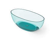 Dea Design Nature Ванна из Glasstech отдельностоящая 155x75 см, цвет: lake water blue DD8628 1550 R8