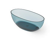 Dea Design Nature Ванна из Glasstech отдельностоящая 165x80 см, цвет: dark blue DD8628 1650 R11