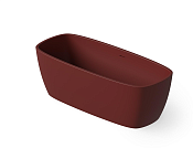 Dea Design Soul Ванна из Solid Surface отдельностоящая 170x72 см, цвет: red wine DD8632 1700 17