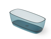 Dea Design Soul Ванна из Glasstech отдельностоящая 170x72 см, цвет: dark blue DD8632 1700 R11