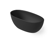 Dea Design Nature Ванна из Solid Surface отдельностоящая 165x80 см, цвет: black DD8639 1650 16
