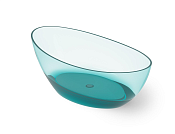 Dea Design Elegant Ванна из Glasstech отдельностоящая 180x90 см, цвет: lake water blue DD8643 1800 R8