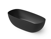 Dea Design Modern Ванна из Solid Surface отдельностоящая 150x76 см, цвет: black DD8666 1620 16