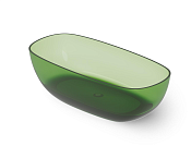 Dea Design Modern Ванна из Glasstech отдельностоящая 150x76 см, цвет: emerald DD8666 1620 R3