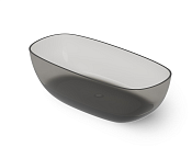 Dea Design Modern Ванна из Glasstech отдельностоящая 150x76 см, цвет: smoky black DD8666 1620 R4