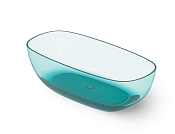Dea Design Modern Ванна из Glasstech отдельностоящая 180x85 см, цвет: lake water blue DD8666 1800 R8