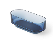 Dea Design Shadow Ванна из Glasstech отдельностоящая 170x72 см, цвет: royal blue DD8675 1700 R7