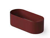 Dea Design Stripes Ванна из Solid Surface отдельностоящая 171x72 см, цвет: red wine DD8801 1710 17