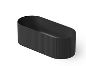 Dea Design Stripes Ванна из Solid Surface отдельностоящая 170x72 см, цвет: black DD8803 1700 16