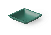 Dea Design Раковина чаша 42,5x42,5x10,5h см, Solid Surface, цвет: green DD9003 425 10