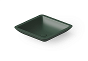 Dea Design Раковина чаша 42,5x42,5x10,5h см, Solid Surface, цвет: dark green DD9003 425 11