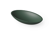 Dea Design Раковина чаша 60x35x10,5h см, Solid Surface, цвет: dark green DD9006 600 11