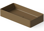 Dea Design Раковина чаша 80x40x14,5h см, Solid Surface, цвет: dark camel DD9010 800 1