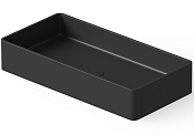 Dea Design Раковина чаша 80x40x14,5h см, Solid Surface, цвет: black DD9010 800 16