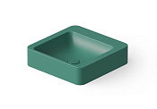 Dea Design Раковина чаша 41x41x10,5h см, Solid Surface, цвет: green DD9011 410 10