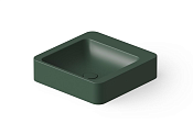 Dea Design Раковина чаша 41x41x10,5h см, Solid Surface, цвет: dark green DD9011 410 11