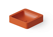 Dea Design Раковина чаша 41x41x10,5h см, Solid Surface, цвет: orange DD9011 410 7