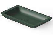 Dea Design Раковина чаша 80x45x10,5h см, Solid Surface, цвет: dark green DD9013 800 11